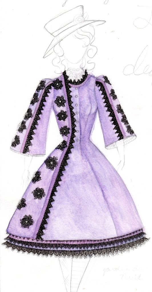 Antoinette Dress (Acheron Violet)